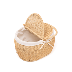 Kaigio - Picnic basket in handwoven rattan – view 3 – Handcrafted product, handmade · Kuênia