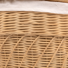 Kaigio - Picnic basket in handwoven rattan – view 6 – Handcrafted product, handmade · Kuênia